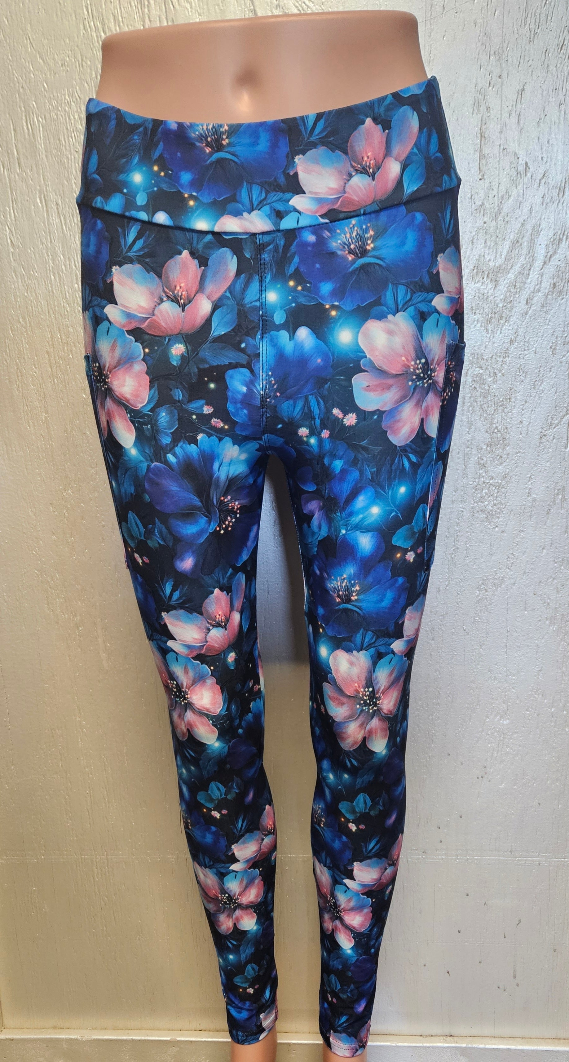 Magic Floral leggings, capris, and skorts with pockets