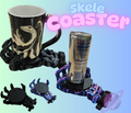 3D PRINTED SKELE COASTER coaster