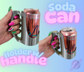 3D PRINTED 12 OZ SODA CAN CUP HOLDER WITH HANDLE can holder
