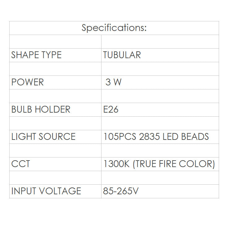 LED FLAME EFFECT LIGHT BULB