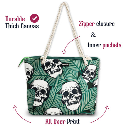 Tropic Skulls Shoulder Beach Bag