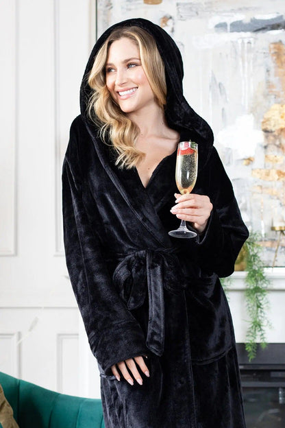 Women's Hooded Plush Robes