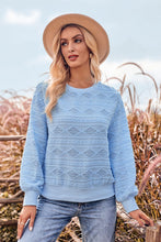 Load image into Gallery viewer, Round Neck Long Sleeve Knit Top

