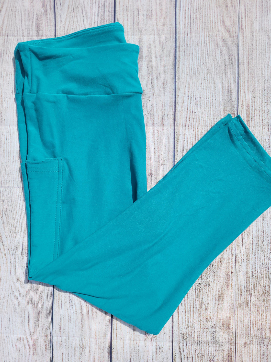 Light Teal capris and shorts with pockets