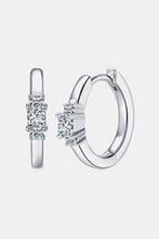 Load image into Gallery viewer, Moissanite 925 Sterling Silver Huggie Earrings
