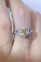 Load image into Gallery viewer, 1 Carat Moissanite 925 Sterling Silver Heart Ring

