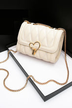 Load image into Gallery viewer, Heart Buckle Faux Leather Crossbody Bag
