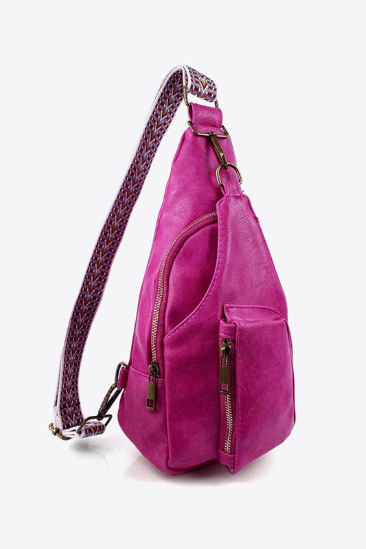 All The Feels Faux Leather Sling Bag - Asst Colors