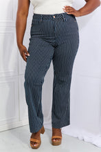 Load image into Gallery viewer, Judy Blue Cassidy High Waisted Tummy Control Striped Straight Jeans
