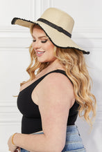 Load image into Gallery viewer, Justin Taylor Bring Me Back Sun Straw Hat in Ivory
