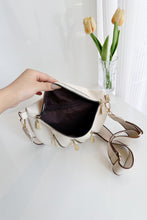 Load image into Gallery viewer, PU Leather Multi Zipper Shoulder Bag
