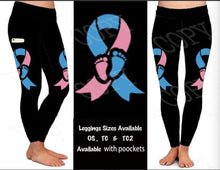 Load image into Gallery viewer, Infant loss awareness leggings with pockets
