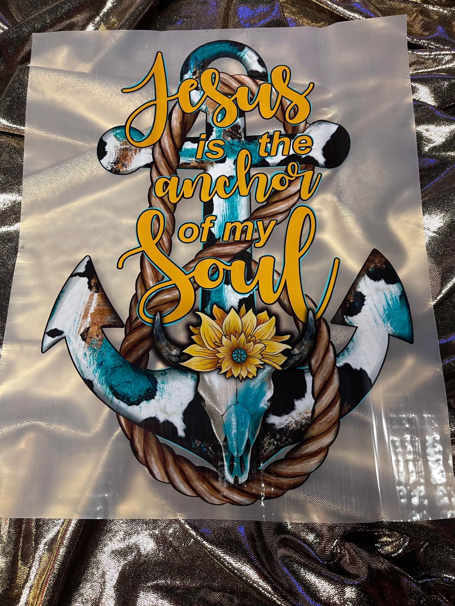 ANCHOR OF MY SOUL CUSTOM DTG GRAPHIC TOP - WESTERN STYLIN'