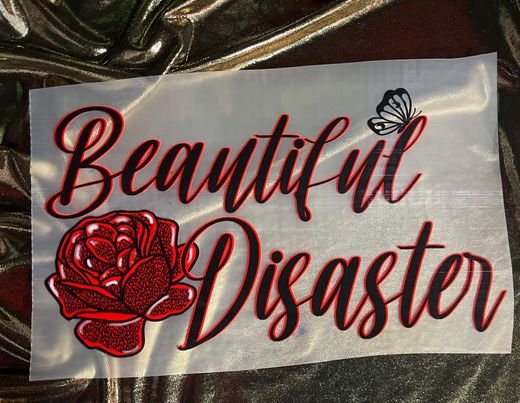 BEAUTIFUL DISASTER CUSTOM DTG GRAPHIC TOP - WESTERN STYLIN'