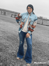 Load image into Gallery viewer, BLUE TEAL SHACKET BY BLUE B - WESTERN STYLIN&#39;
