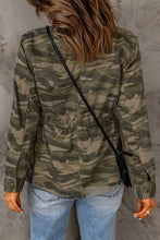 Load image into Gallery viewer, Camouflage Snap Down Jacket - WESTERN STYLIN&#39;
