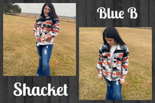 Load image into Gallery viewer, GREY RED SHACKET BY BLUE B - WESTERN STYLIN&#39;

