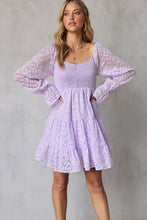 Load image into Gallery viewer, Leopard Applique Flounce Sleeve Smocked Tiered Dress - WESTERN STYLIN&#39;
