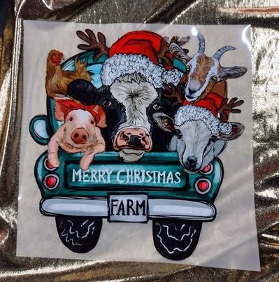 Merry Christmas Farm Animals Holiday Tees - WESTERN STYLIN'