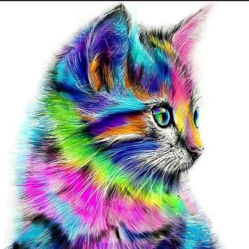 NEON KITTY DIAMOND PAINTING - WESTERN STYLIN'
