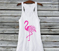 PINK FLAMINGO CUSTOM GRAPHIC TOP - WESTERN STYLIN'