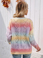 Load image into Gallery viewer, Tie-Dye V-Neck Drop Shoulder Pullover Sweater - WESTERN STYLIN&#39;
