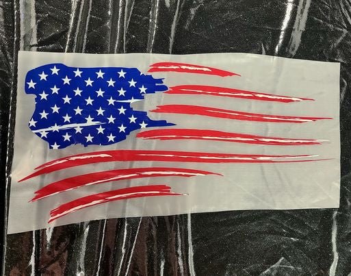 USA FLAG CUSTOM DTG GRAPHIC TOP - WESTERN STYLIN'