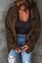 Load image into Gallery viewer, Zip Up Teddy Jacket with Pockets - WESTERN STYLIN&#39;
